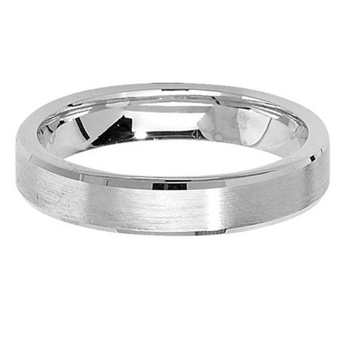 Sterling Silver 4 mm Satin Wedding Band - G7180