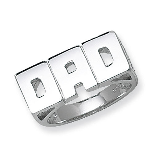 Sterling Silver Men's Dad Ring - G7246