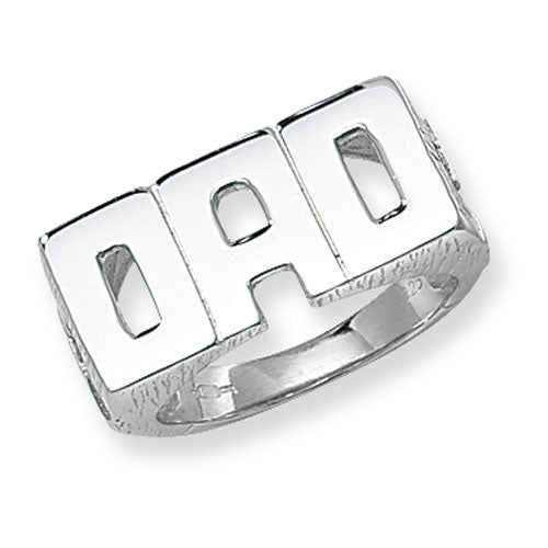Sterling Silver Men's Dad Ring - G7247
