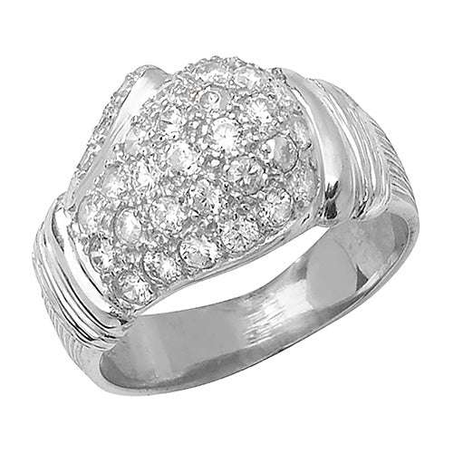 Sterling Silver Men's CZ Boxing Glove Ring - G7412