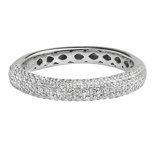 Sterling Silver CZ Wedding Rings - G7439