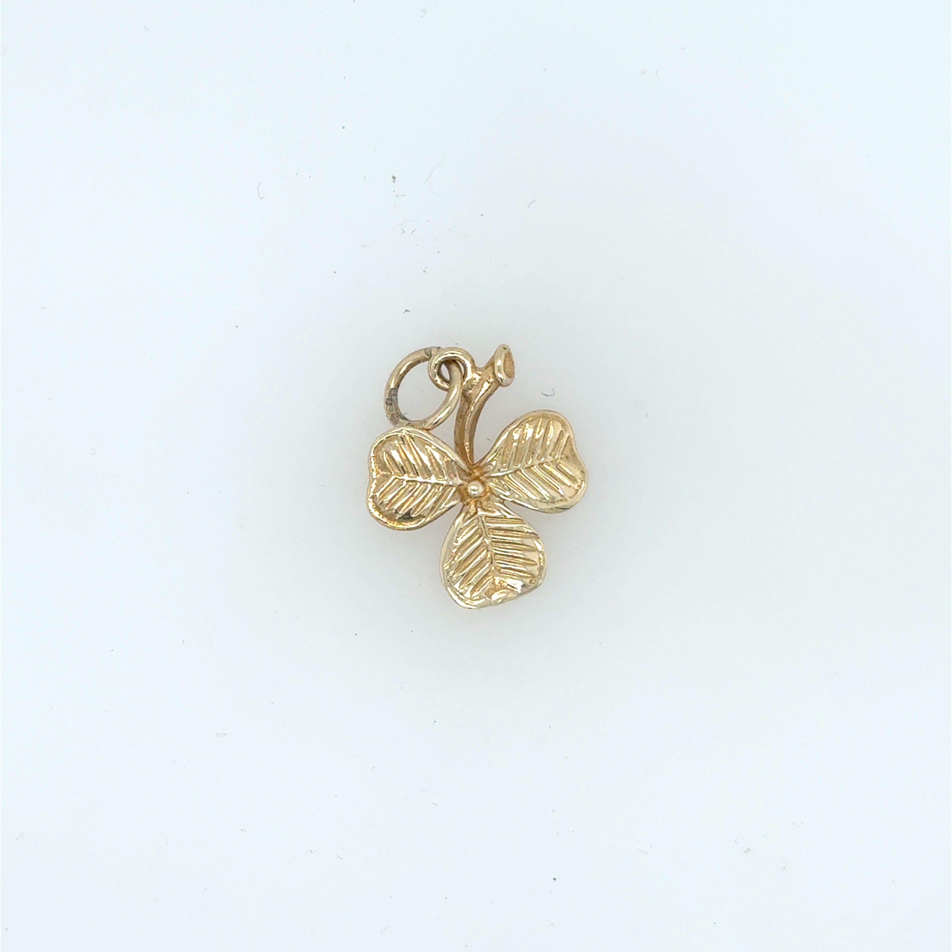 9ct Gold Three Leaf Clover Charm
