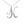 Load image into Gallery viewer, Silver CZ Initial Pendant With Hoops
