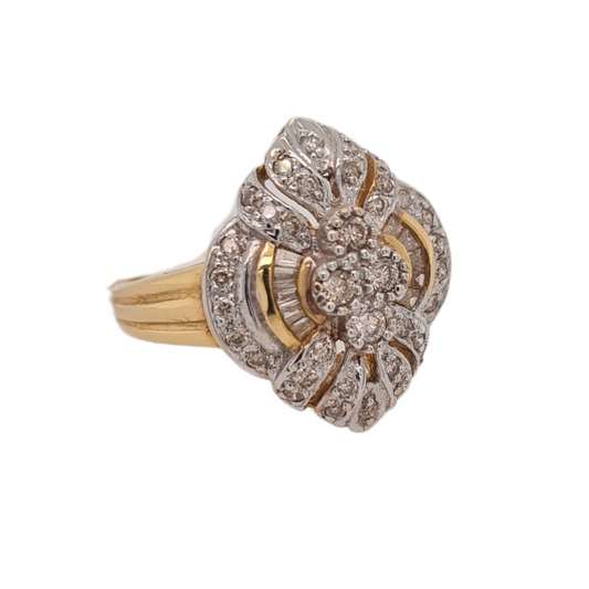 9ct Yellow Gold Diamond Ring