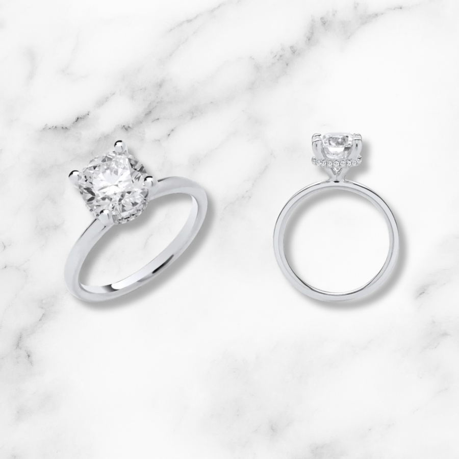 Lab-grown diamond rings