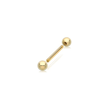 9ct Gold Bar Piercing - BP100
