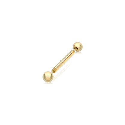 9ct Gold Bar Piercing - BP120