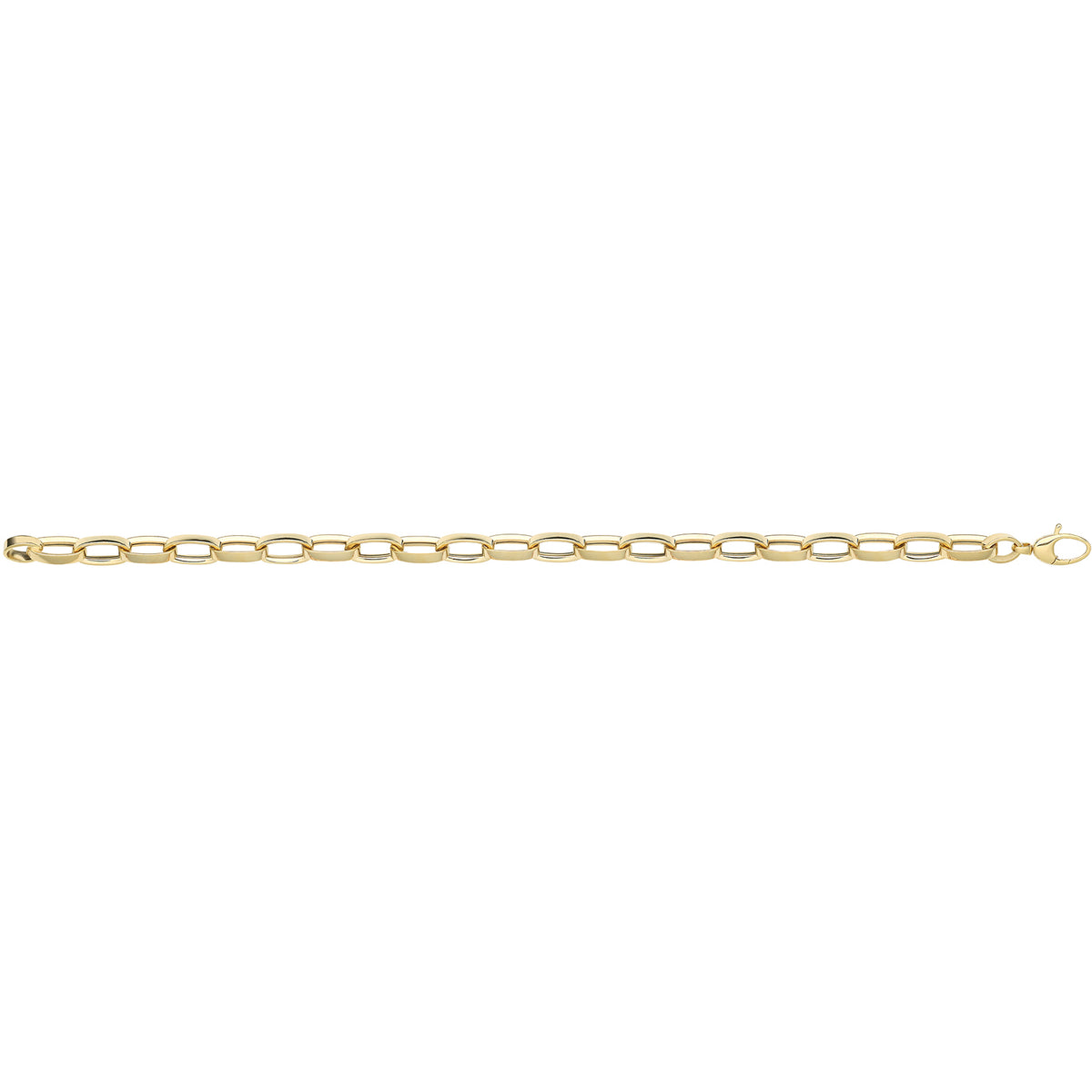 9ct Yellow Gold Hollow Bracelet - BR675