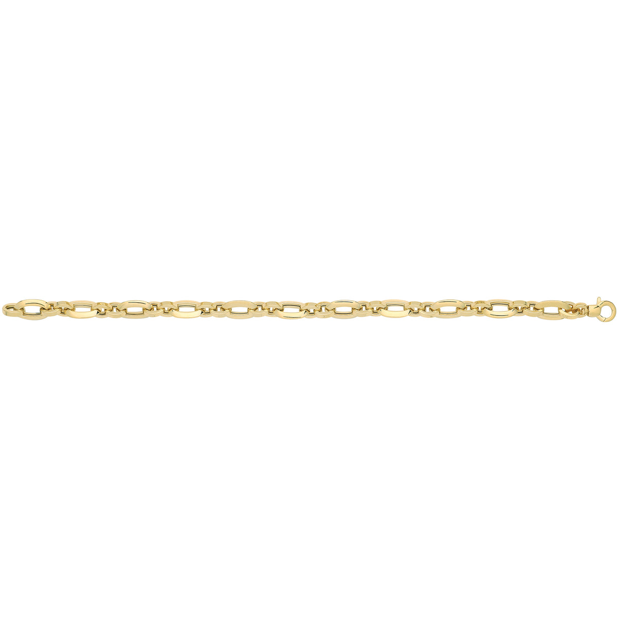 9ct Yellow Gold Hollow Bracelet - BR686