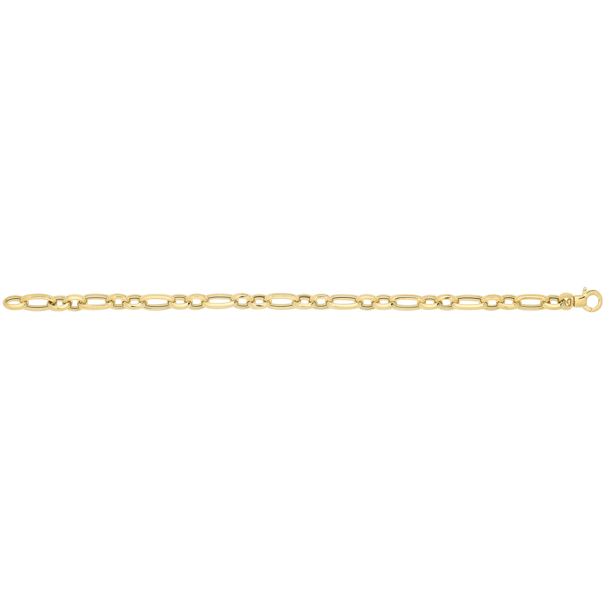 9ct Yellow Gold Hollow Bracelet - BR687