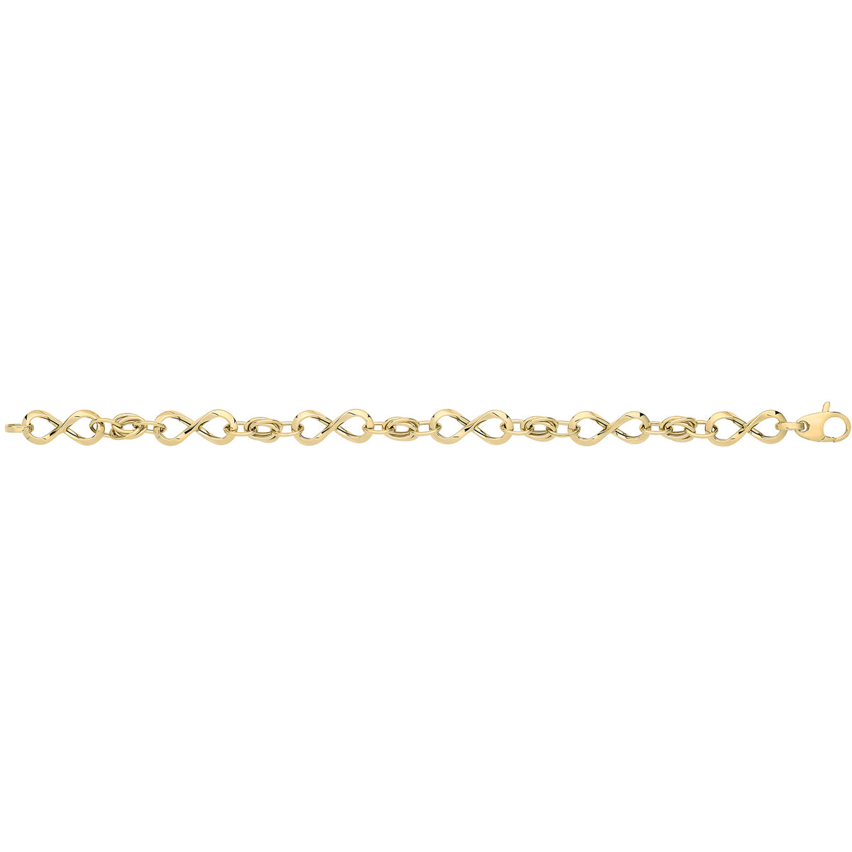 9ct Yellow Gold Hollow Bracelet - BR688