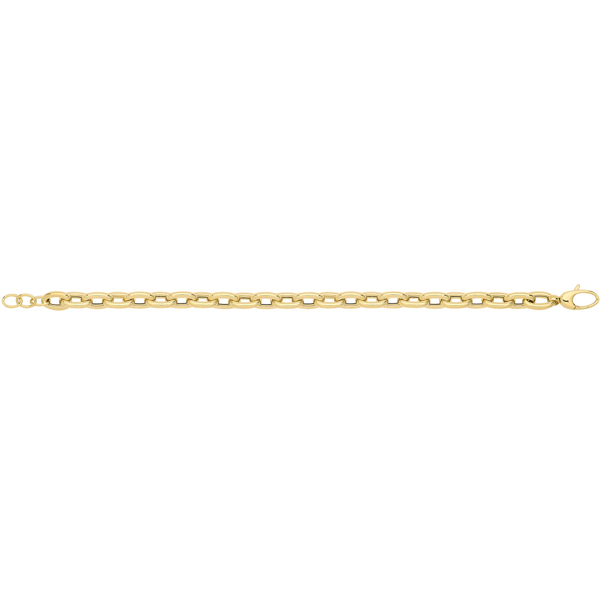 9ct Yellow Gold Hollow Bracelet - BR693