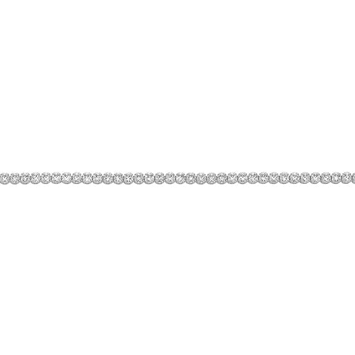 9ct White Gold CZ Tennis Bracelet - BR703W