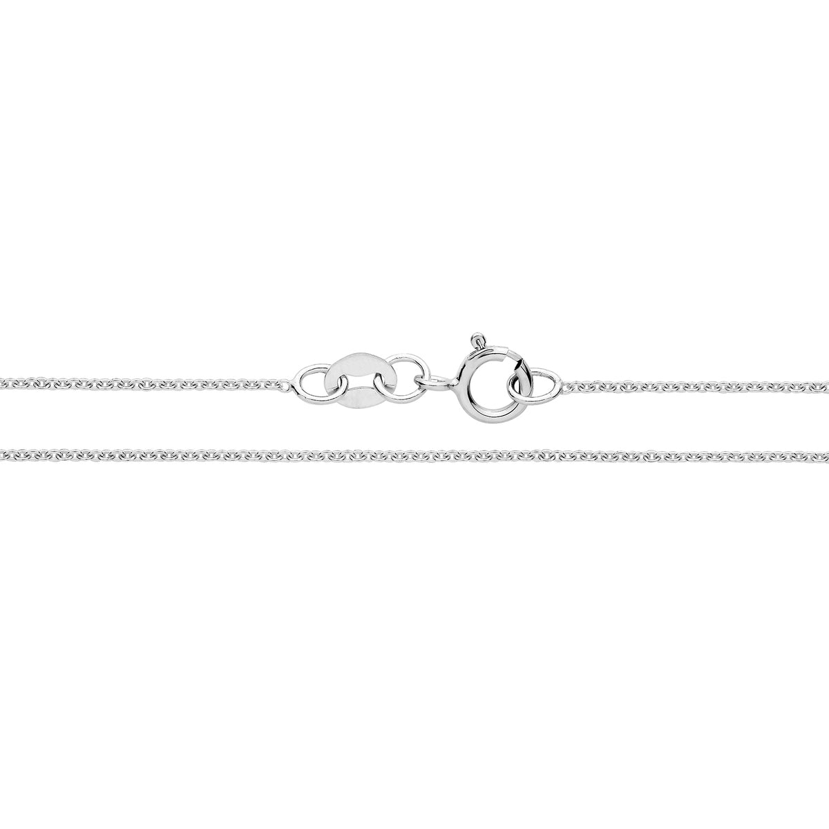 9ct White Gold Cable Chain - CH580W