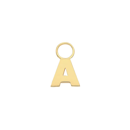 9ct Gold Initial Earring Charm - EPN0012