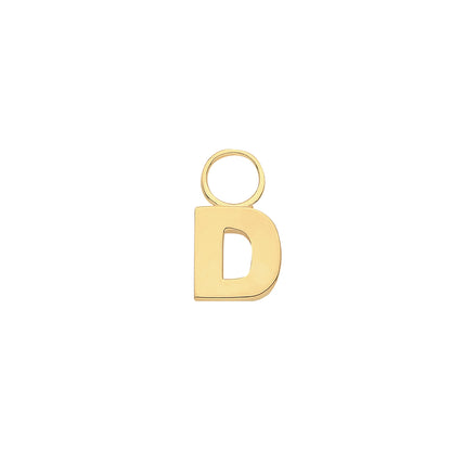 9ct Gold Initial Earring Charm - EPN0012