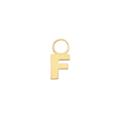 9ct Gold Initial Earring Charm - EPN0012