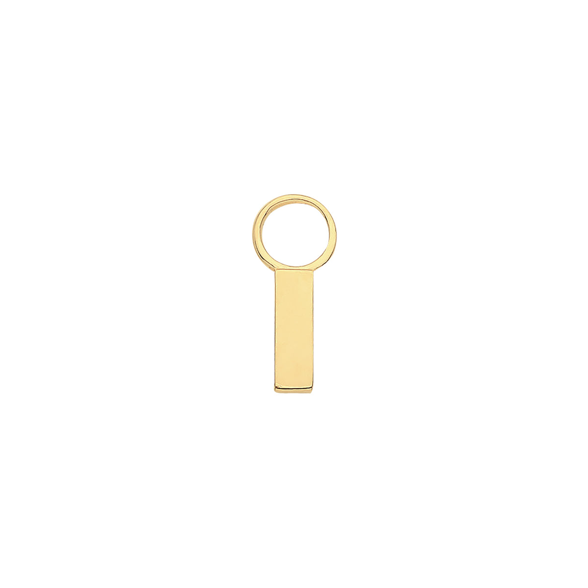 9ct Gold Initial Earring Charm - EPN0012