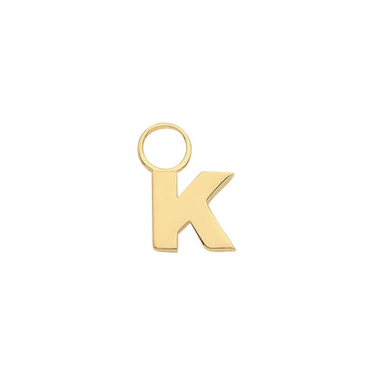 9ct Gold Initial Earring Charm - EPN0012