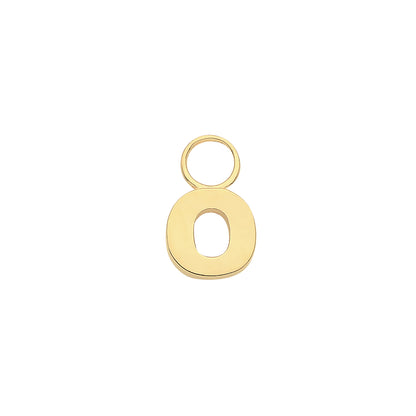9ct Gold Initial Earring Charm - EPN0012