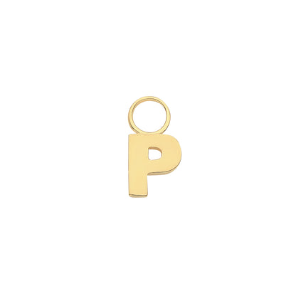 9ct Gold Initial Earring Charm - EPN0012