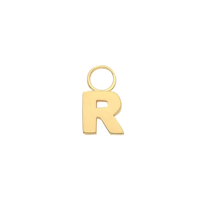 9ct Gold Initial Earring Charm - EPN0012