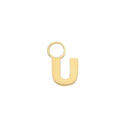 9ct Gold Initial Earring Charm - EPN0012