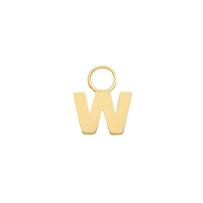9ct Gold Initial Earring Charm - EPN0012