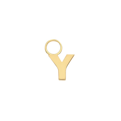 9ct Gold Initial Earring Charm - EPN0012