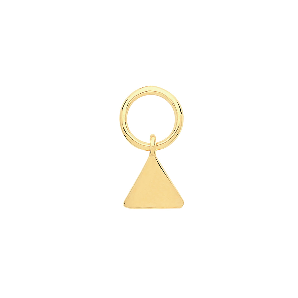 9ct Gold Triangle Earring Charm - EPN001