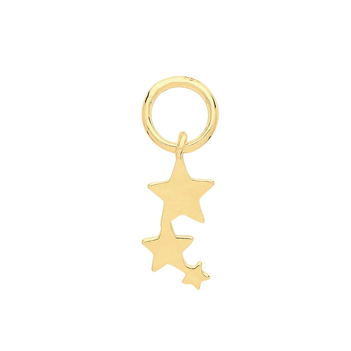 9ct Gold Shooting Star Earring Charm - EPN006