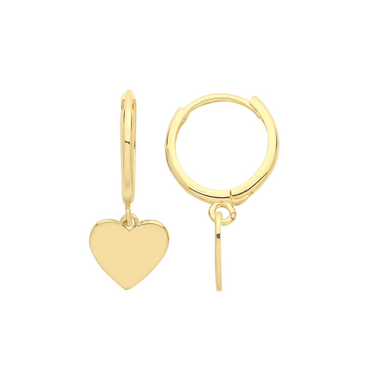 9ct Gold Heart Drops - ER1175 - Default Title