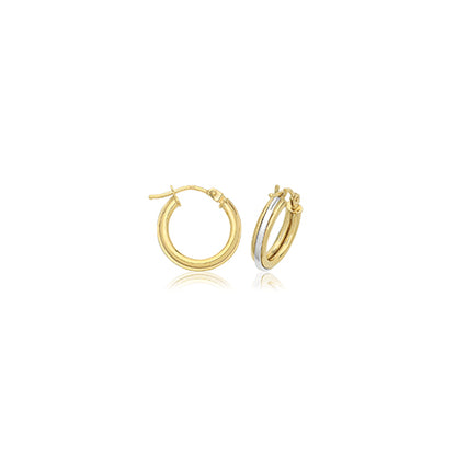 9ct Gold Hoops Earrings - ER1218