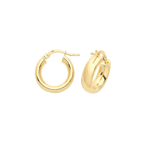 9ct Gold Hoops - ER891