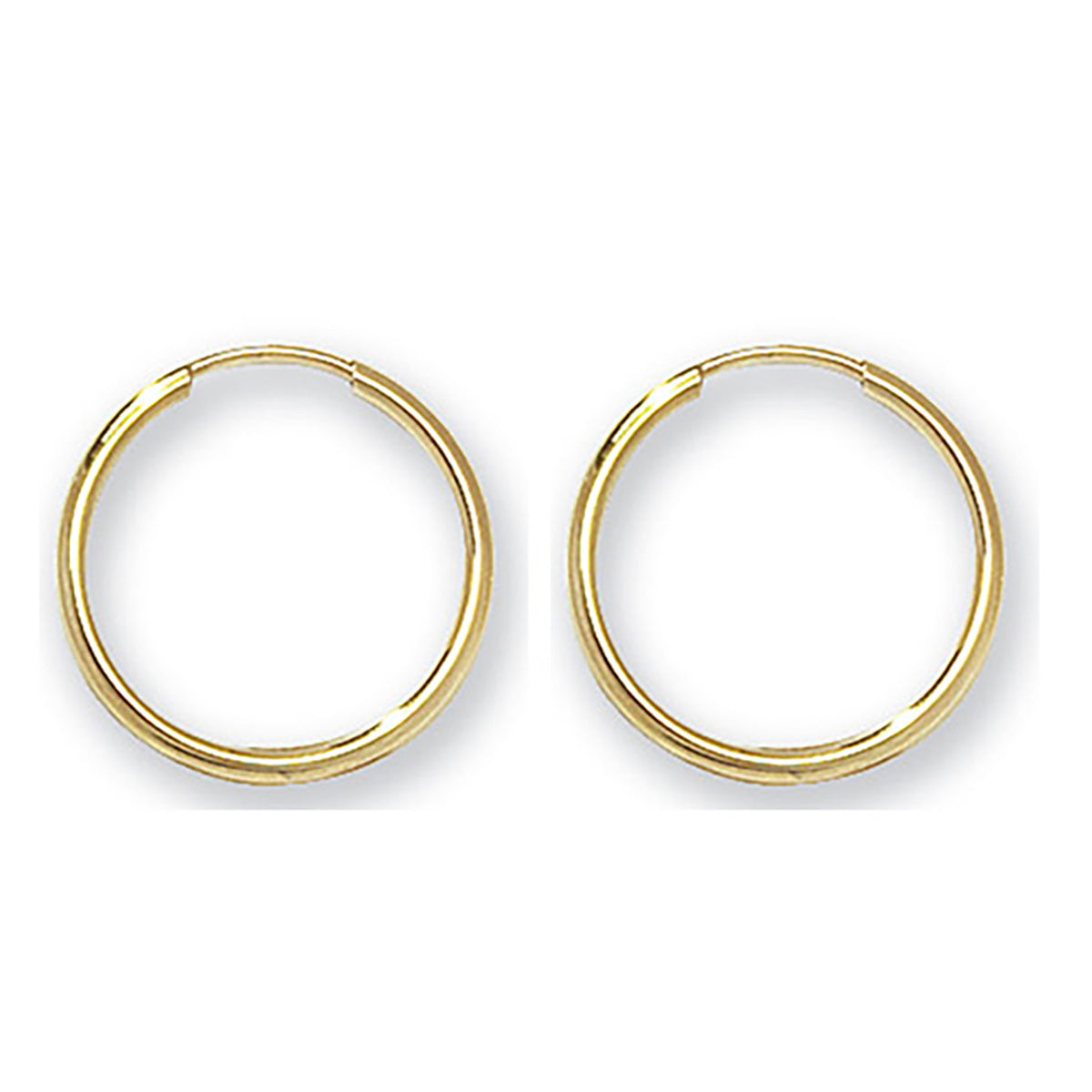 9ct Gold Tube Sleepers - ES111 - Default Title