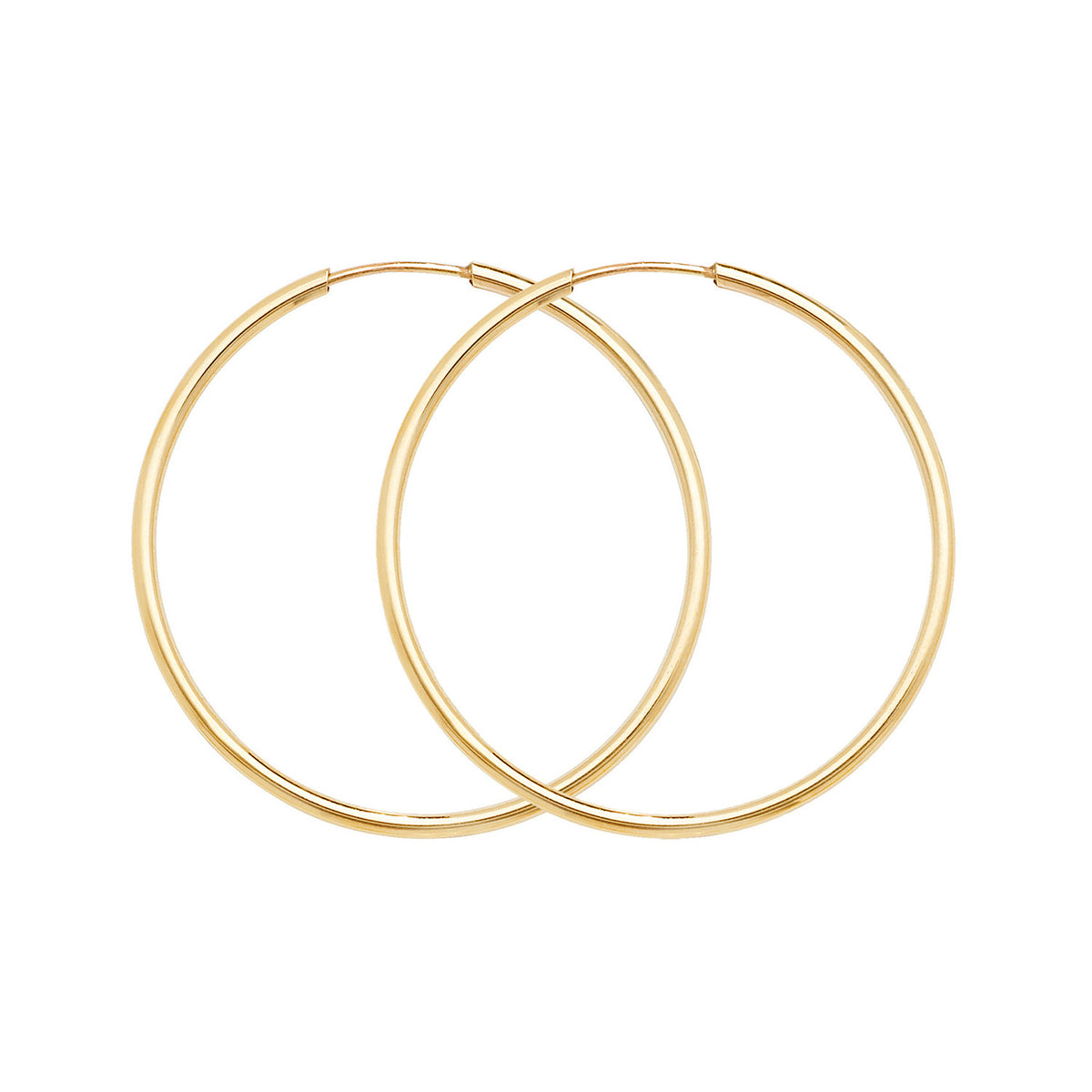 9ct Gold Tube Sleepers - ES115 - Default Title