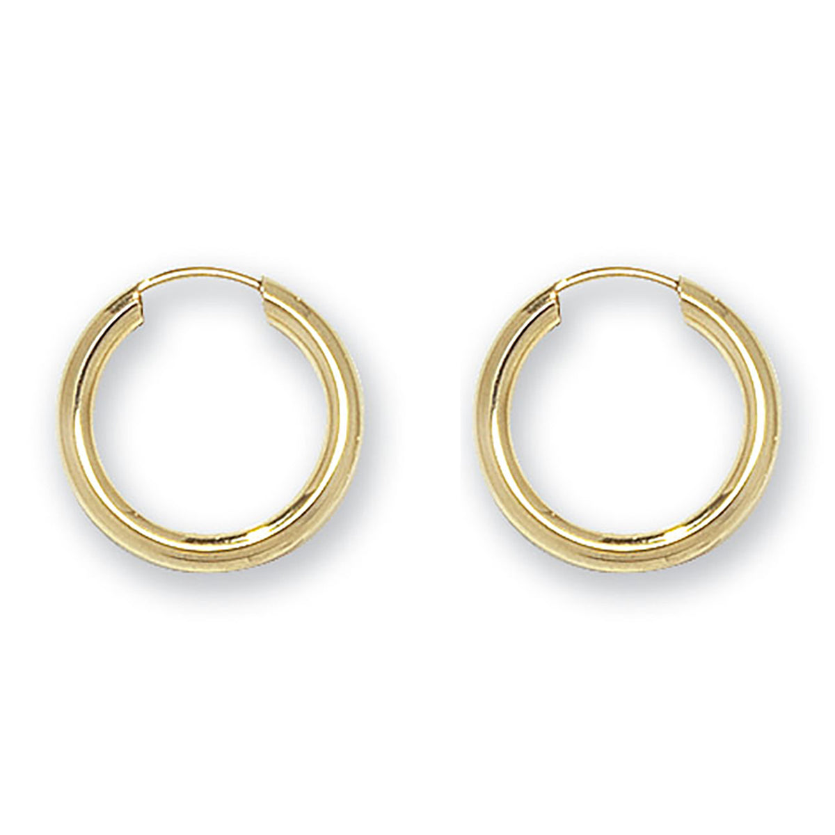 9ct Gold Tube Sleepers - ES120 - Default Title