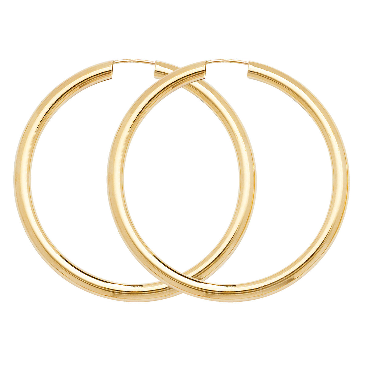 9ct Gold Tube Sleepers - ES134