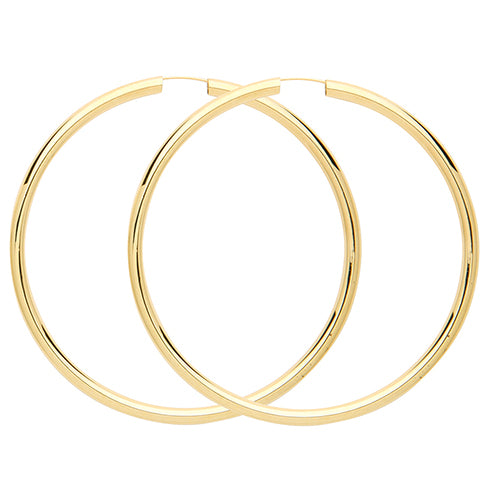 9ct Gold Tube Sleepers - ES136
