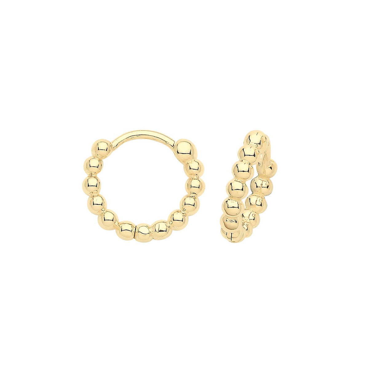 9ct Gold Bobble Clickers - ES1683