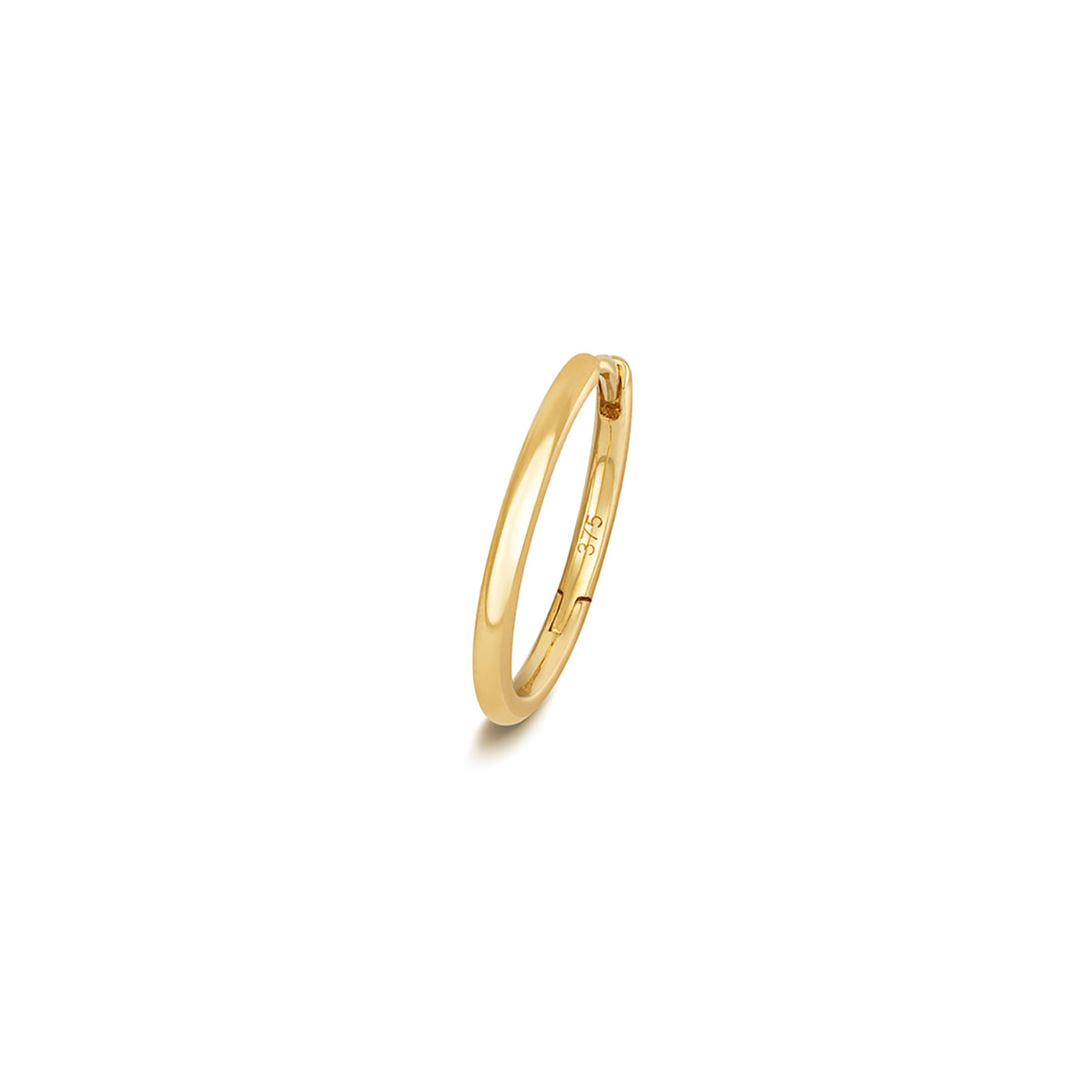 9ct Gold Round Tube Cartilage Hoop - ES2001