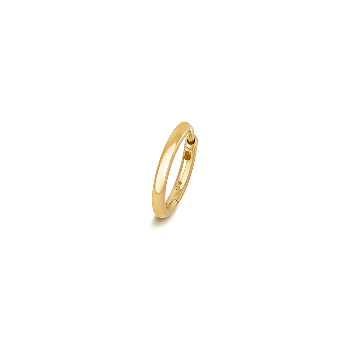 9ct Gold Round Tube Cartilage Hoop - Long Post - ES2002P