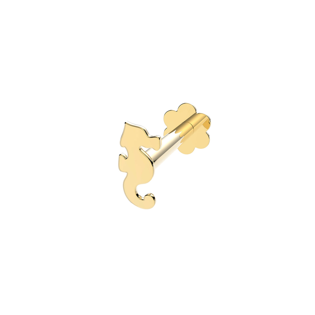 9ct Gold Seahorse Cartilage Labret - ES2041