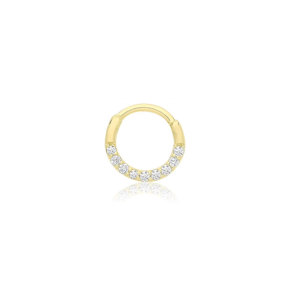 9ct Gold CZ Septum Piercing - ES2055