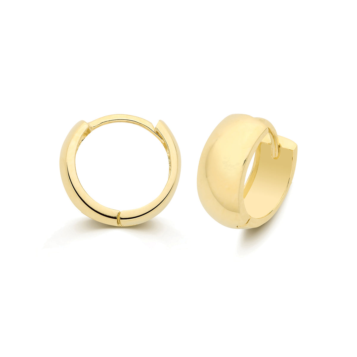 9ct Yellow Gold Wide Huggies - ES2141