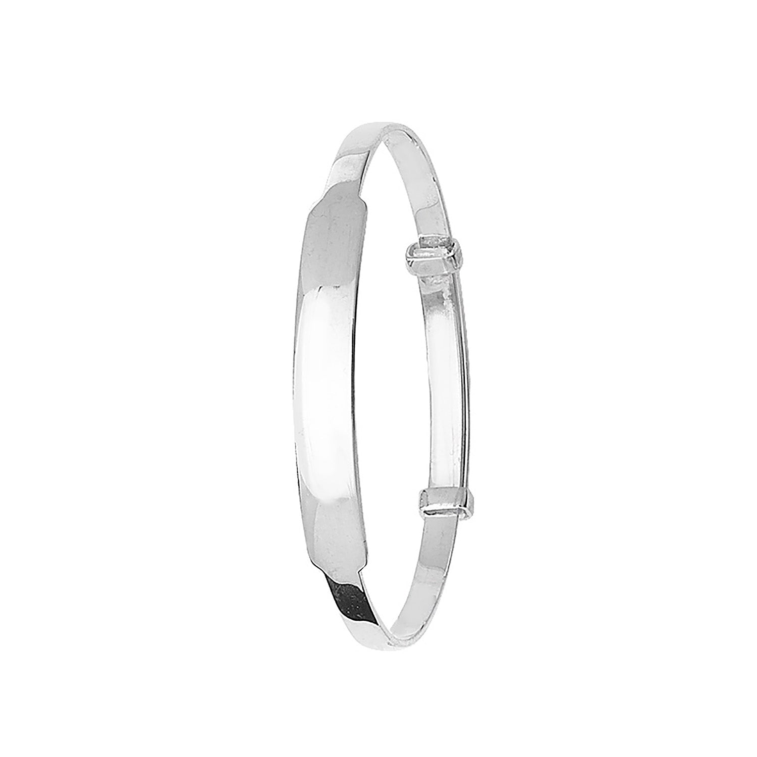 Sterling Silver Engravable Expandable Babies ID Bangle