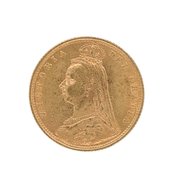 1892 Half Sovereign Gold Coin - Jubilee Victoria - Shield Back