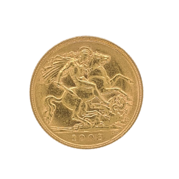 1906 Half Sovereign Gold Coin - Edward VII