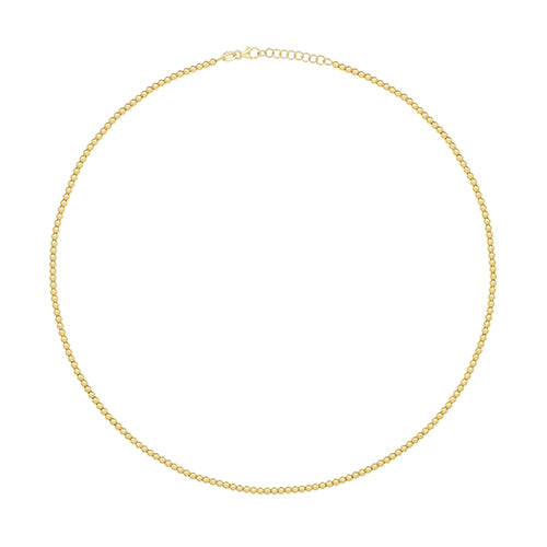 9ct Gold Beaded Necklet - NK430