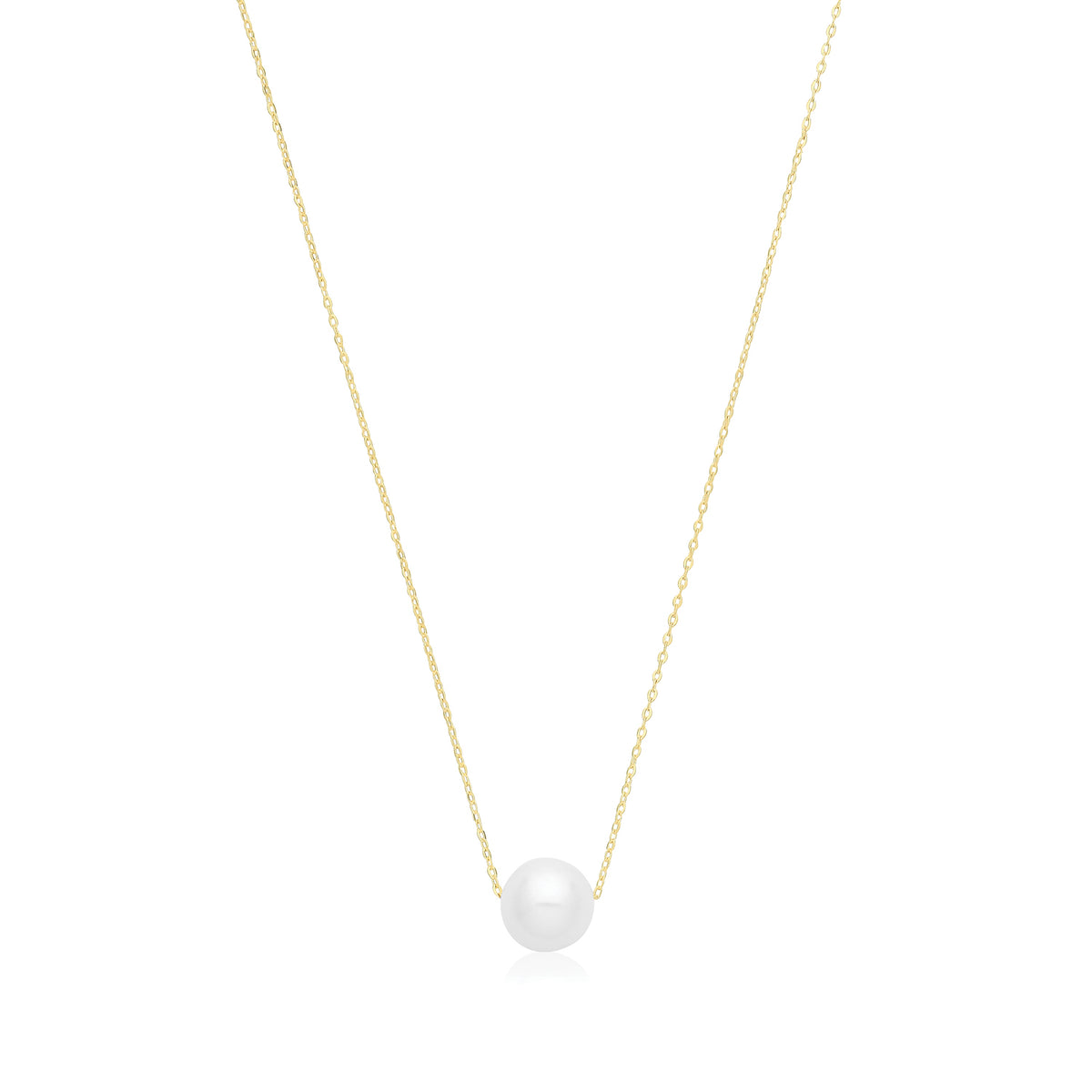 9ct Gold Freshwater Pearl Necklace - NK433